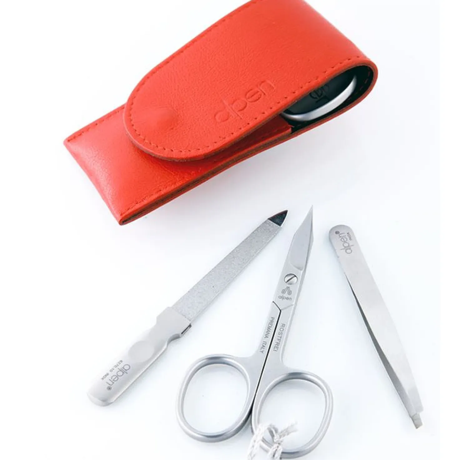 Alpen Manicure set 3-delig Rood (6804R)