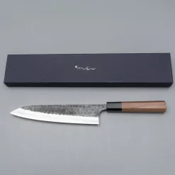 Anryu Knives Aogami Super Walnut Gyuto 21 cm