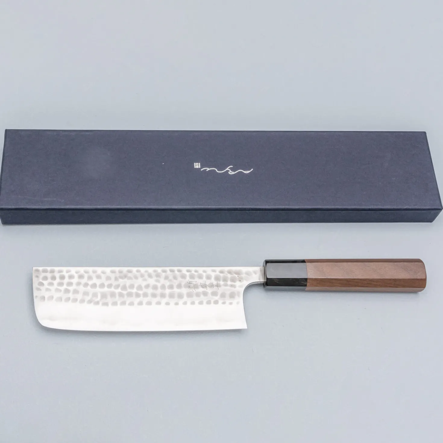 Anryu Knives Aogami #2 Walnut Nakiri