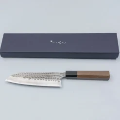 Anryu Knives Aogami #2 Walnut Santoku
