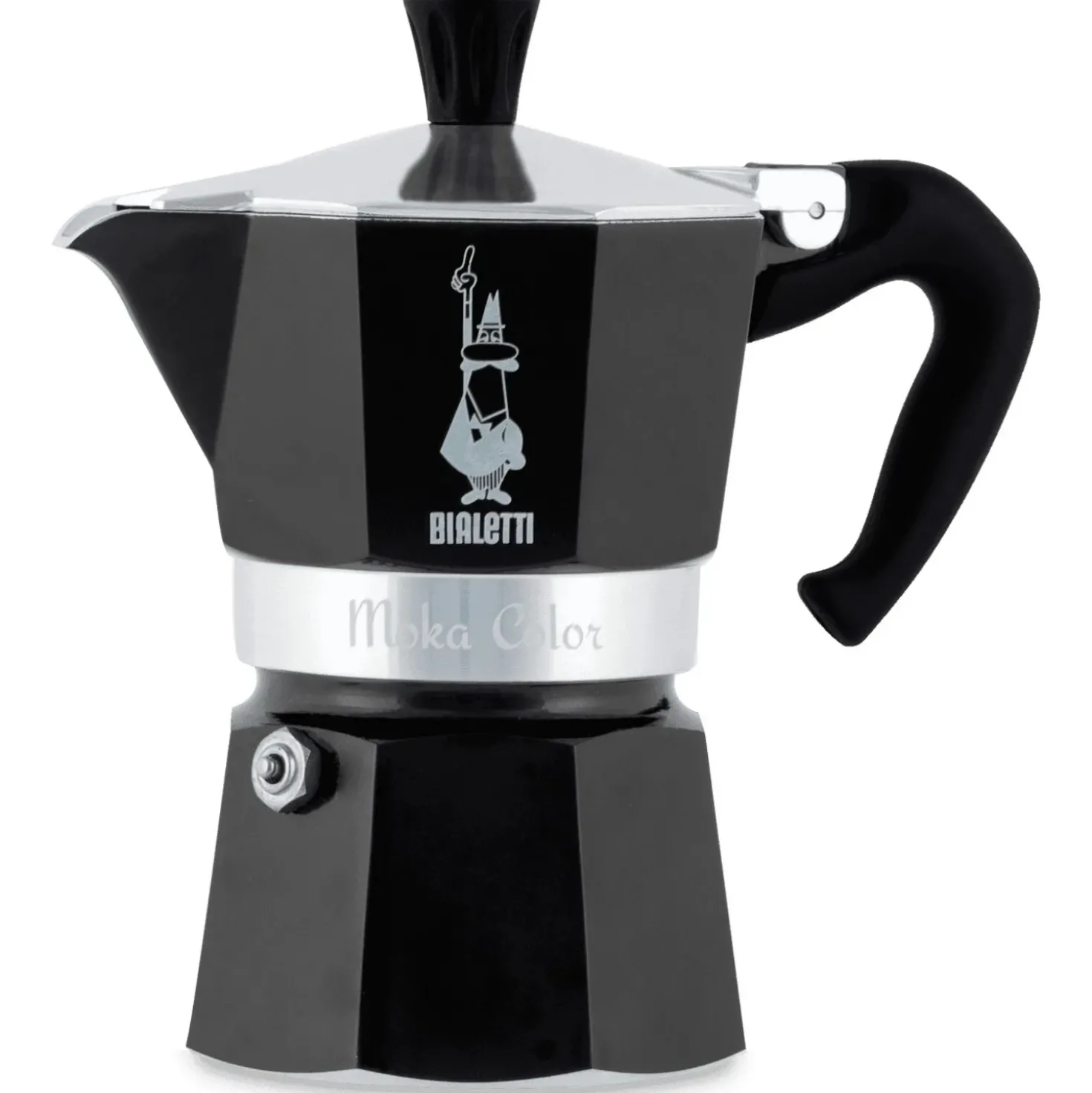 Bialetti Moka Color Zwart 6 kops