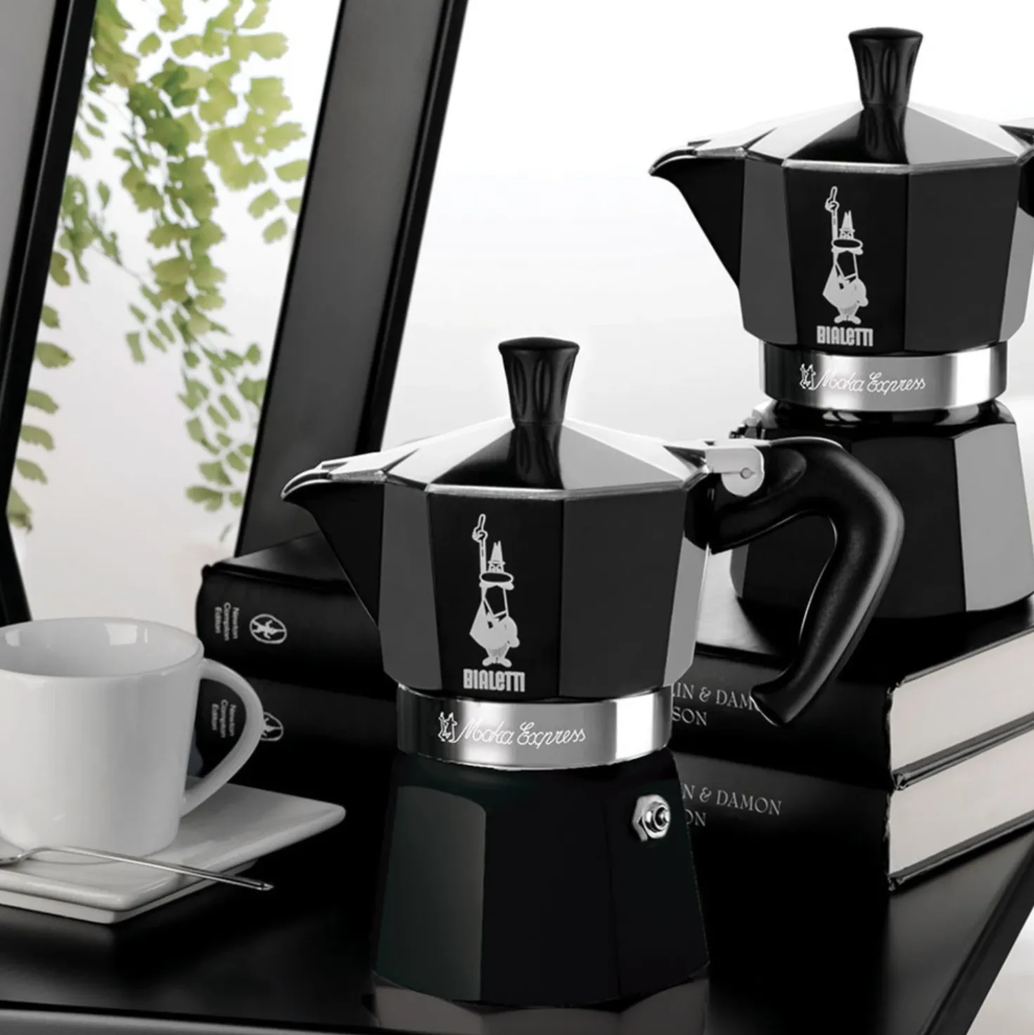 Bialetti Moka Color Zwart 6 kops