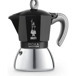 Bialetti Moka Induction Zwart 4 kops