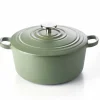 BK Bourgogne Gietijzeren Braadpan Olive Green 28 cm