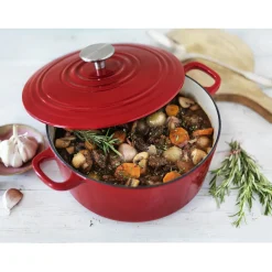 BK Bourgogne Gietijzeren Braadpan Chili Red 28 cm