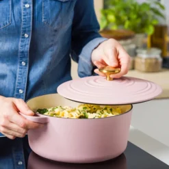 BK Bourgogne Gietijzeren Braadpan Blush Pink 24 cm