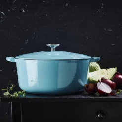 BK Bourgogne Gietijzeren Braadpan Ocean Blue 28 cm