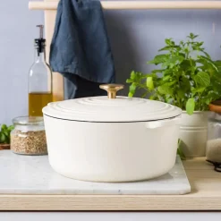 BK Bourgogne Gietijzeren Braadpan Cream White 24 cm