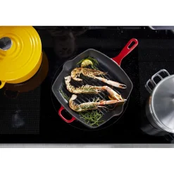 BK Bourgogne Grillpan Vierkant 26 cm Chili Rood