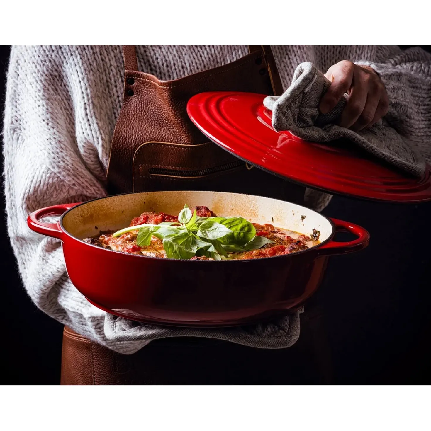 BK Bourgogne lage braadpan 28 cm jet Red