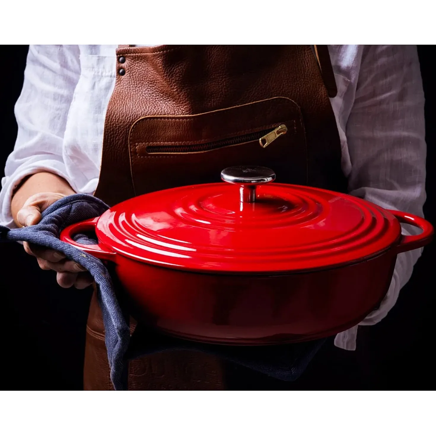 BK Bourgogne lage braadpan 28 cm jet Red