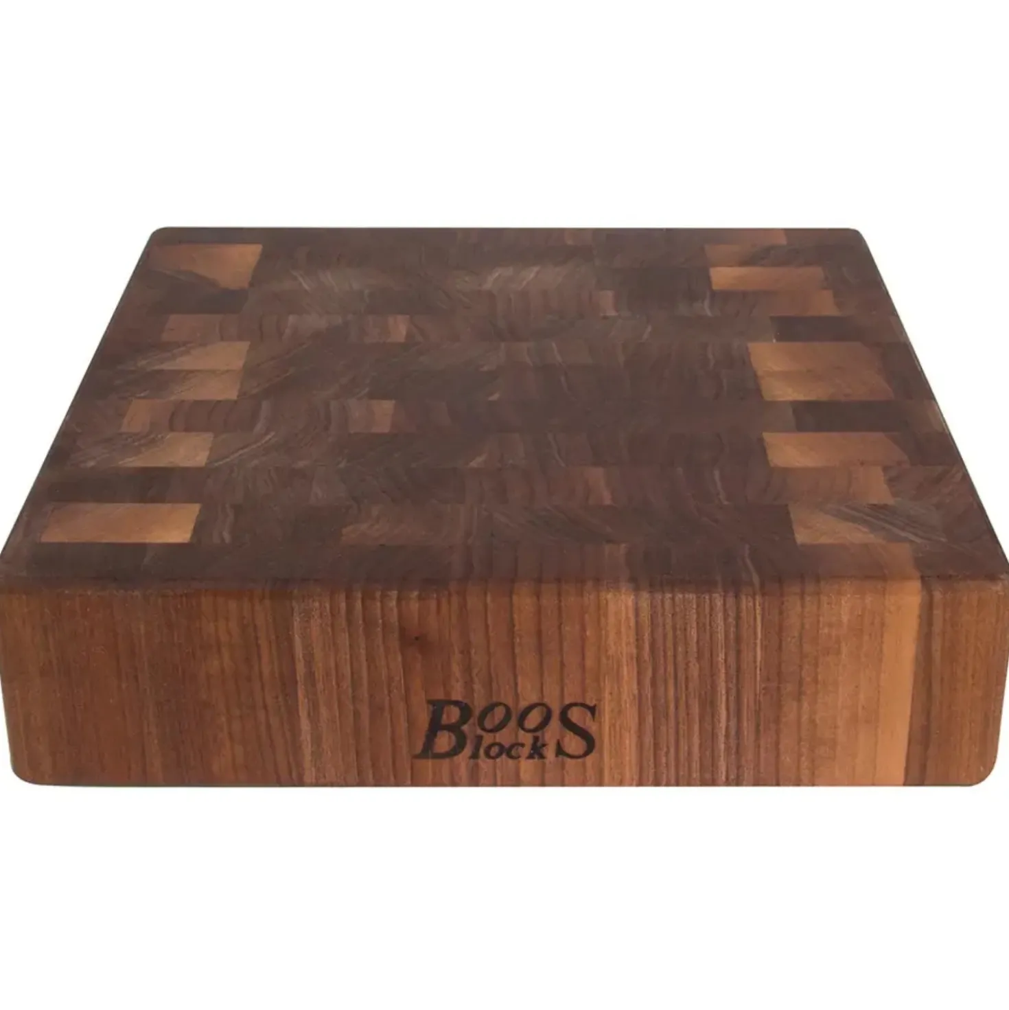 Boos Blocks Rond Hakblok Walnoothout 37 x 37 x 7.5 cm