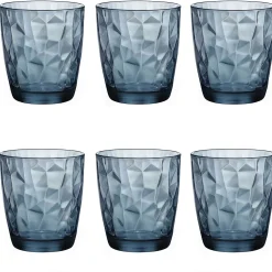 Bormioli Drinkglas Diamond Blauw 30.5 cl (6 stuks)