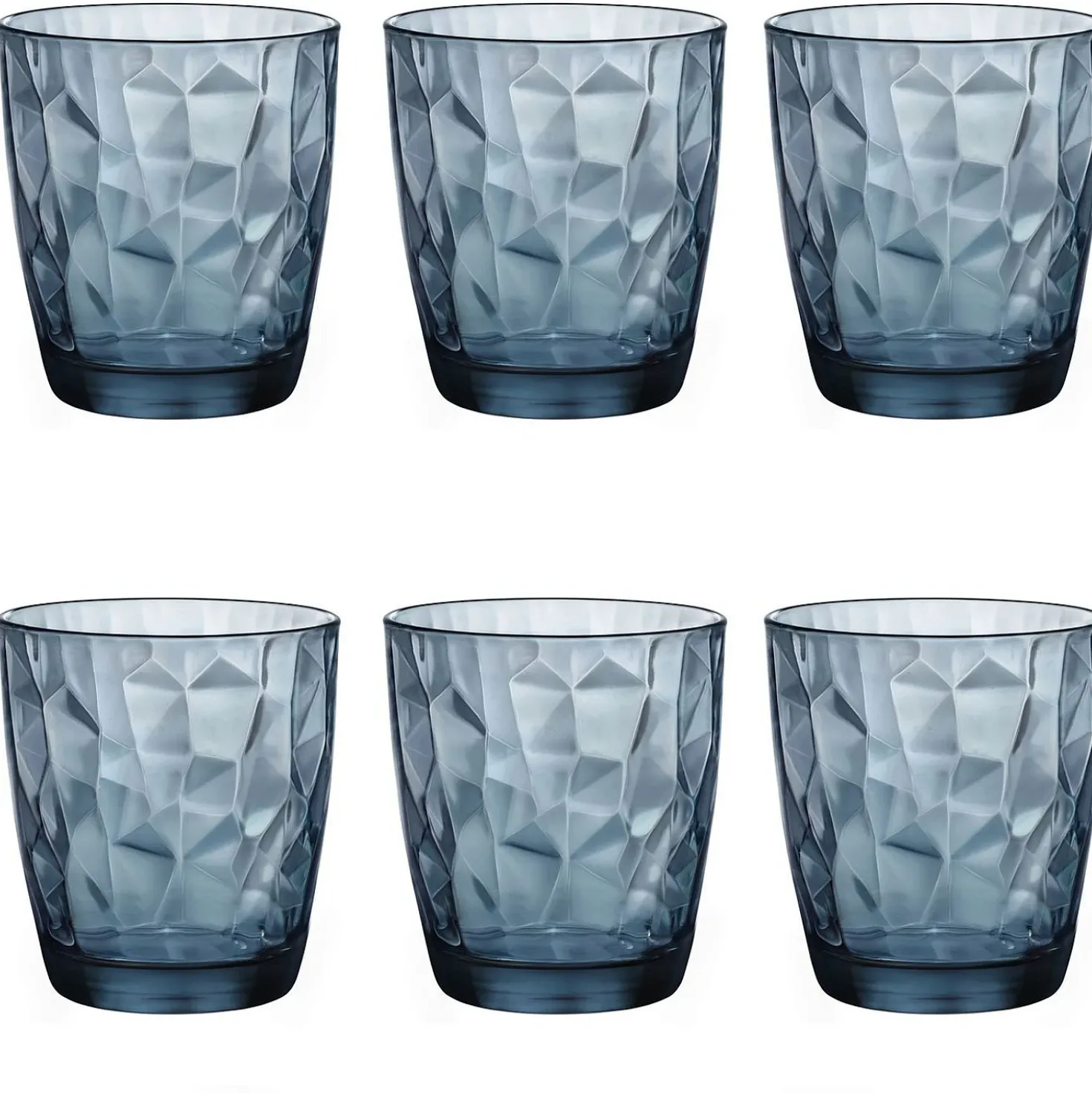Bormioli Drinkglas Diamond Blauw 30.5 cl (6 stuks)