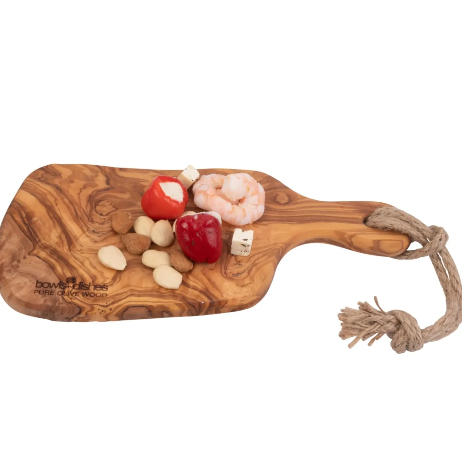 Bowls en Dishes Olijfhouten Serveerplank 30 cm