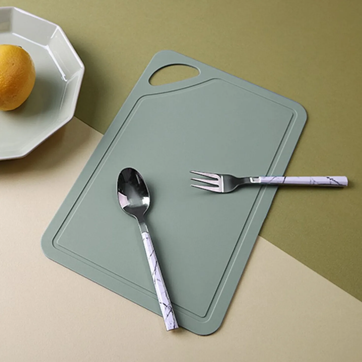 Candl Professionele TPU Snijmat 26 x 17 cm Khaki Groen