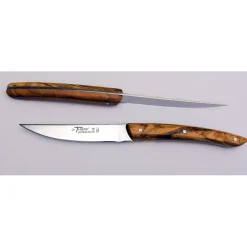 Claude Dozorme Laguiole Steakmessen Modern Olijfhout