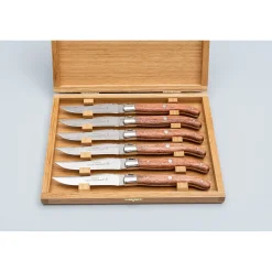 Claude Dozorme Laguiole Steakmessen Exotisch hout
