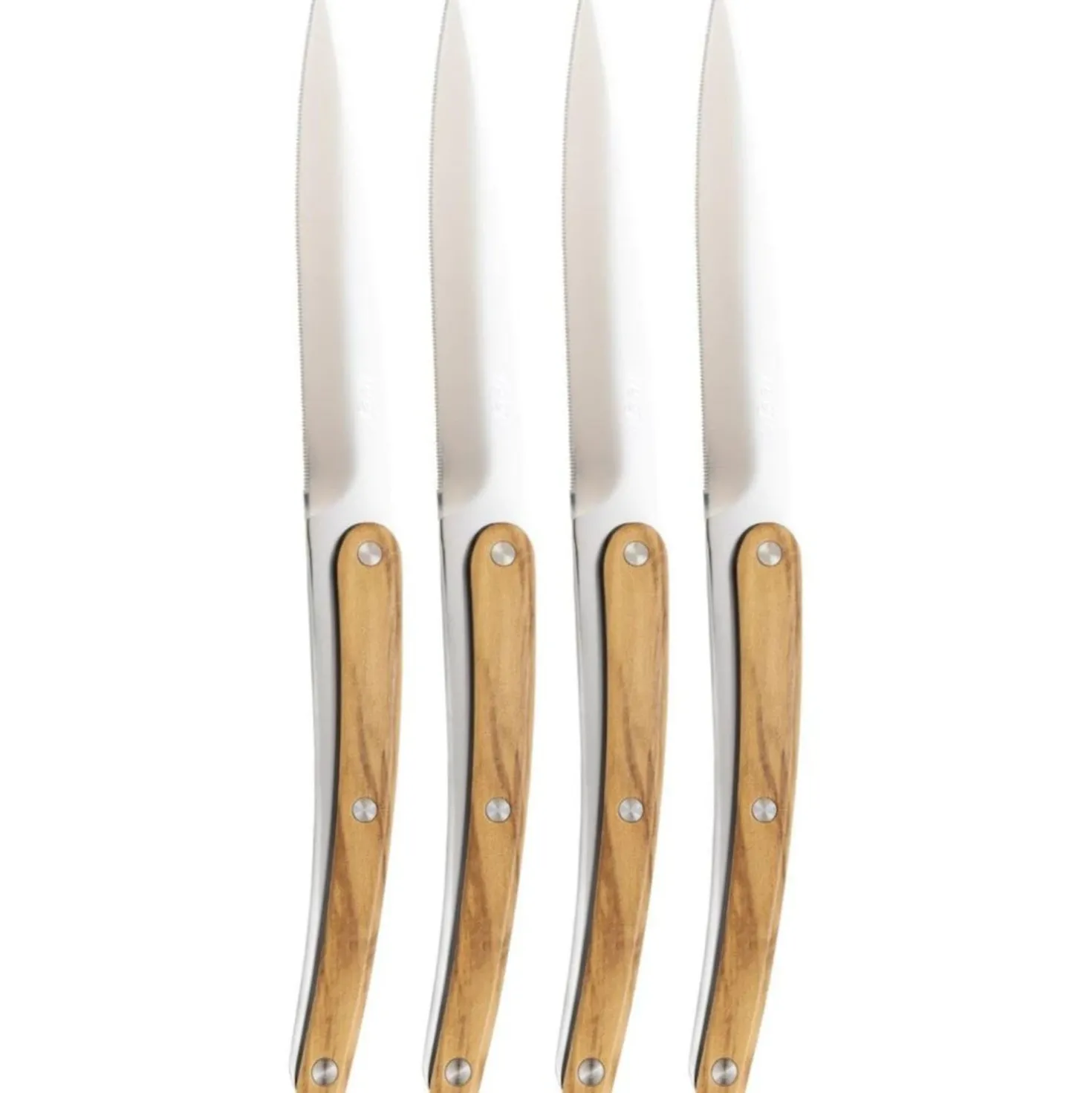 Deejo Steakmessenset Olijfhout (4 stuks)