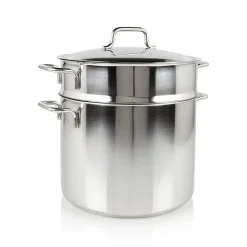 Demeyere Apollo Hoge Kookpan 24 cm + Pasta-inzet