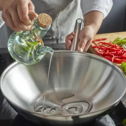 Demeyere Apollo Wok 30 cm met Vlakke Bodem