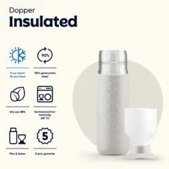 Dopper Isoleerfles Gentle Grey 580 ml