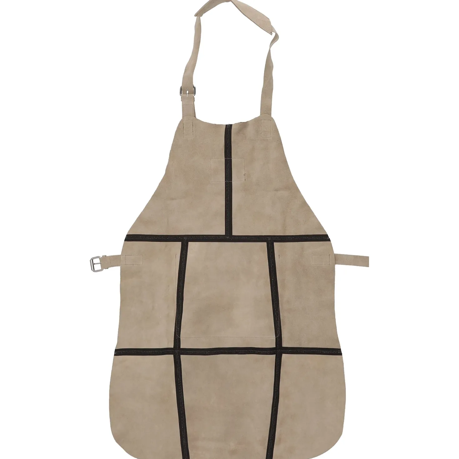 Dugros Lederen Schort Met Tijgerprint Beige