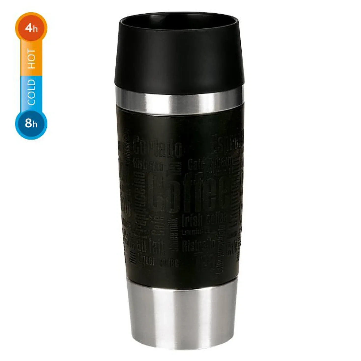 Emsa Reisbeker Zwart 360 ml