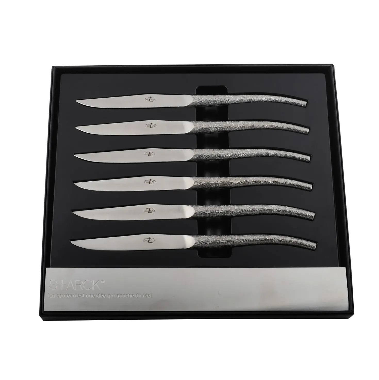 Forge de Laguiole Steakmessen Philippe Starck Satin (6 stuks)
