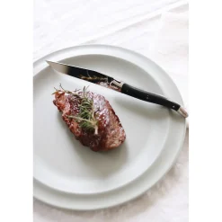 Forge de Laguiole Steakmessen Donker Hoorn (2 stuks)