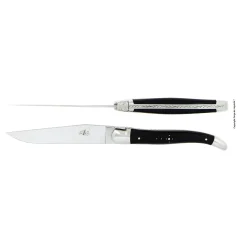 Forge de Laguiole Steakmessen Donker Hoorn (2 stuks)