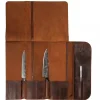 Forged Leren Mesmap Bruin 11 Vaks