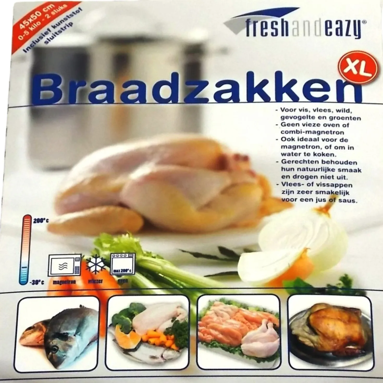 Fresh & Eazy Braadzakken XL (2 Stuks)