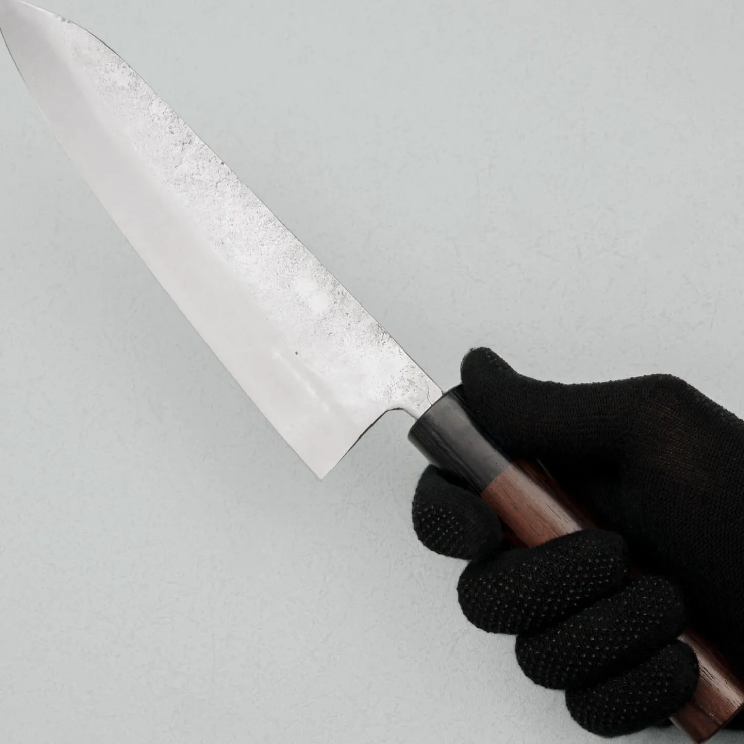 Fujiwara Shirogami #1 Nashiji Rosewood Gyuto 210