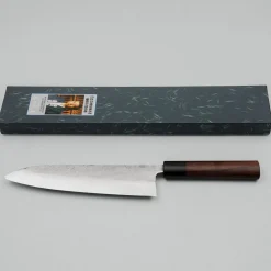 Fujiwara Shirogami #1 Nashiji Rosewood Gyuto 210