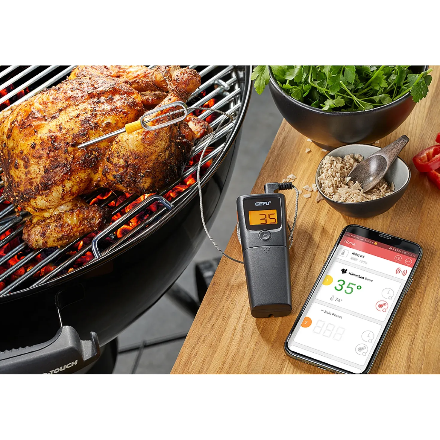 Gefu Bluetooth Grill- En Braadthermometer Control