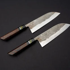 Goko Hamono Shiro Nashiji Santoku 16.5 cm