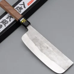 Goko Hamono Shiro Nashiji Walnut Nakiri