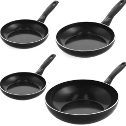 GreenChef Prime Koekenpannenset 20 cm, 24 cm, 28 cm + Wok