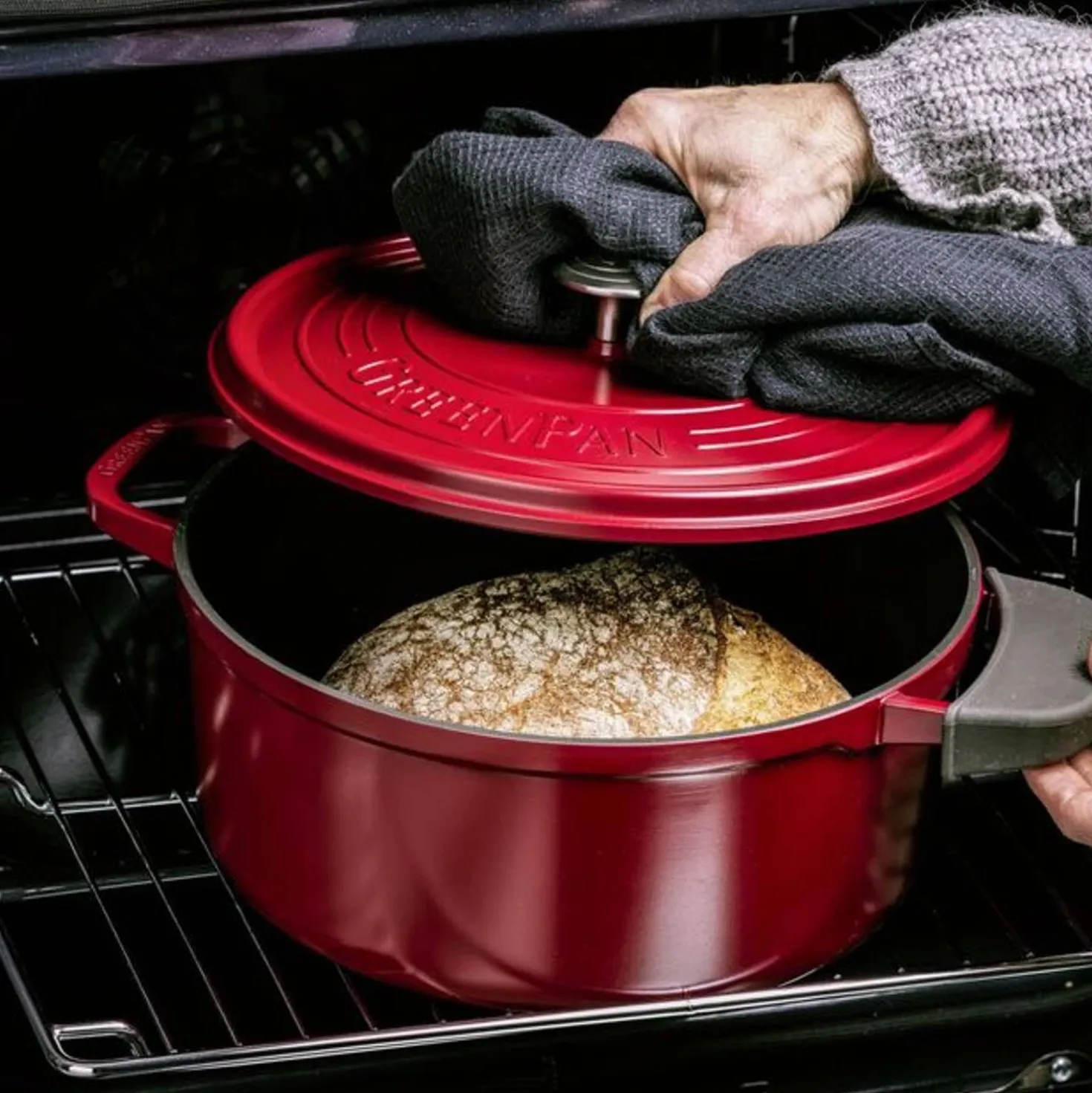 GreenPan Featherweights Braadpan Rood 22 cm