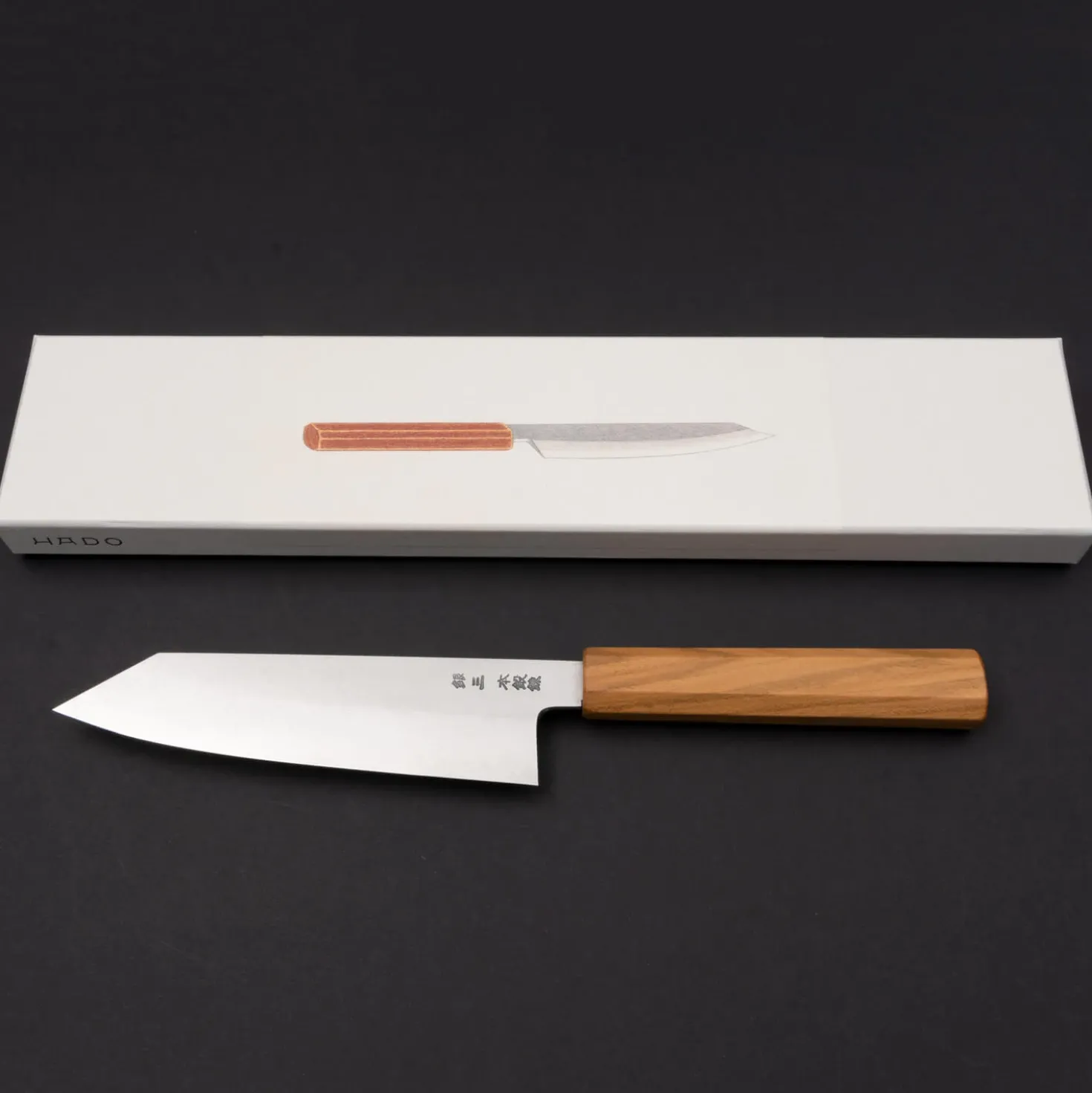 Hado Ginsan Damast Cherry Santoku K-tip