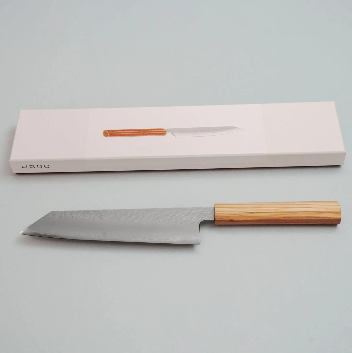 Hado Shiosai VG10 Olive Wood Kiritsuke Gyuto 21 cm