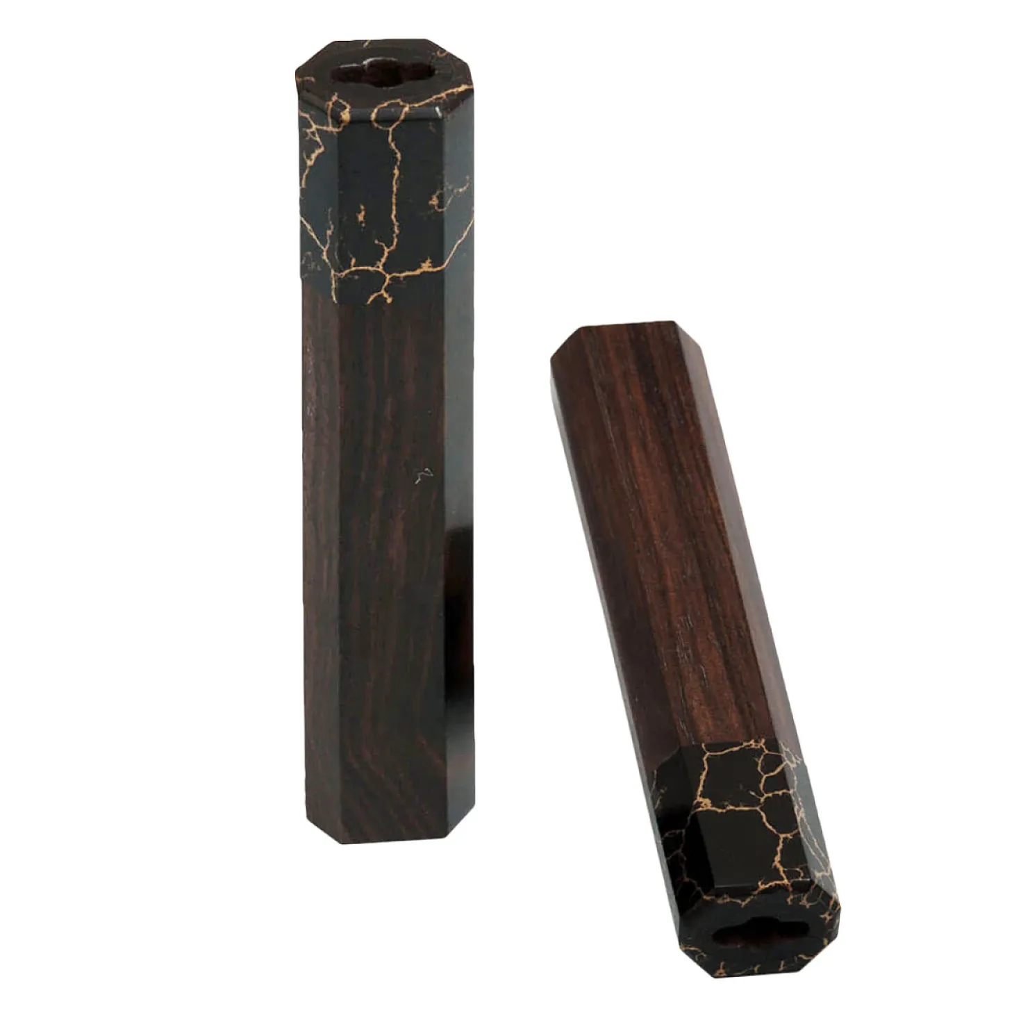 Handvat Ebony + Acryl Zwart 140 mm
