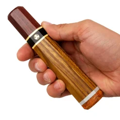 Handvat Gouden Teak Ocatagon