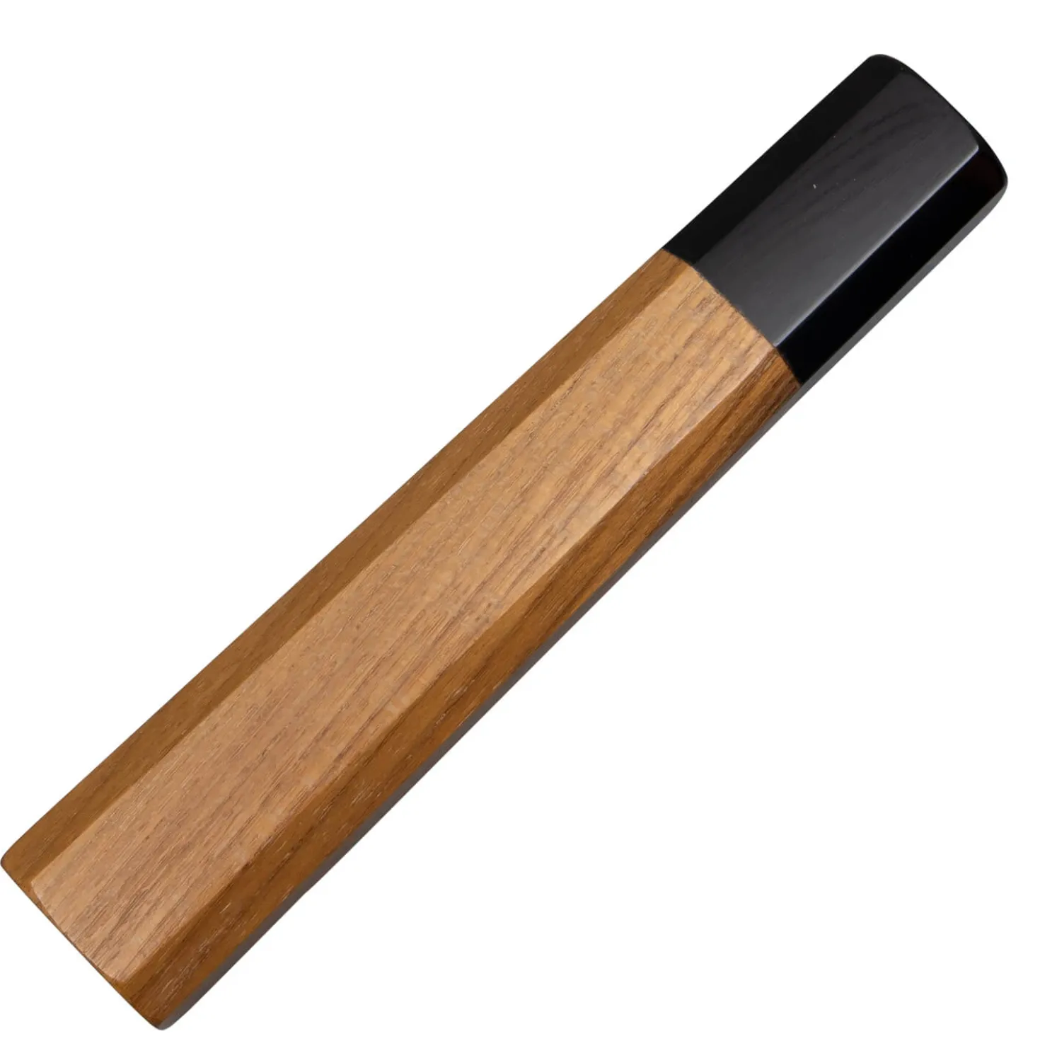 Handvat Teak met Buffelhoorn 128 mm