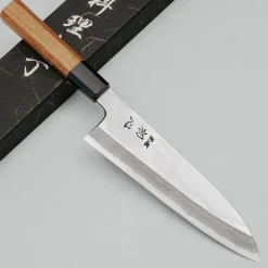 Hatsukokoro Aogami #2 Migaki Damast Santoku 18 cm