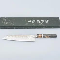 Hatsukokoro FAXR2 Damast Kiritsuke 24 cm