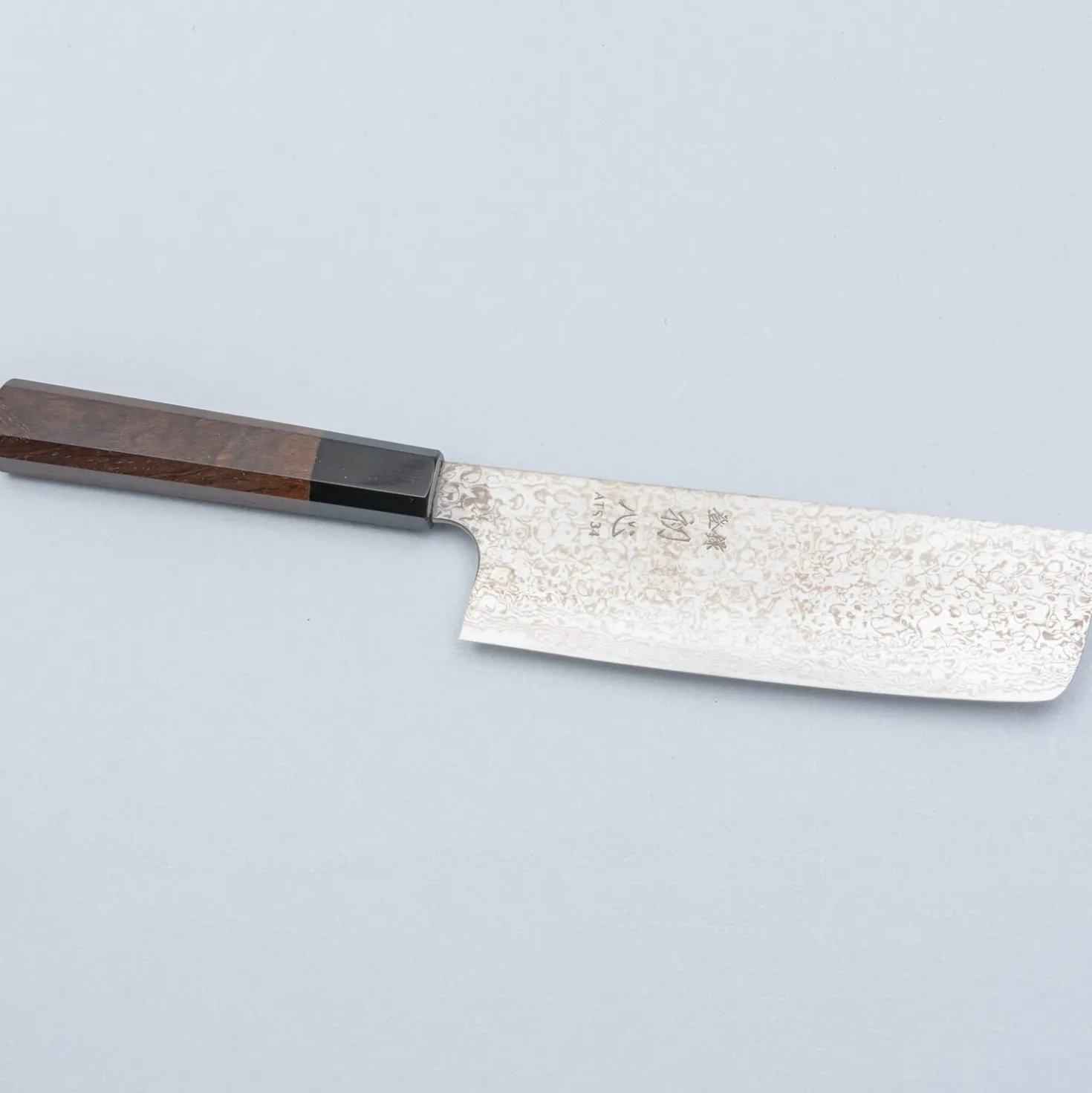 Hatsukokoro Ginga 34 Nickel Damast Nakiri 17 cm