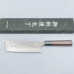 Hatsukokoro Ginga 34 Nickel Damast Nakiri 17 cm
