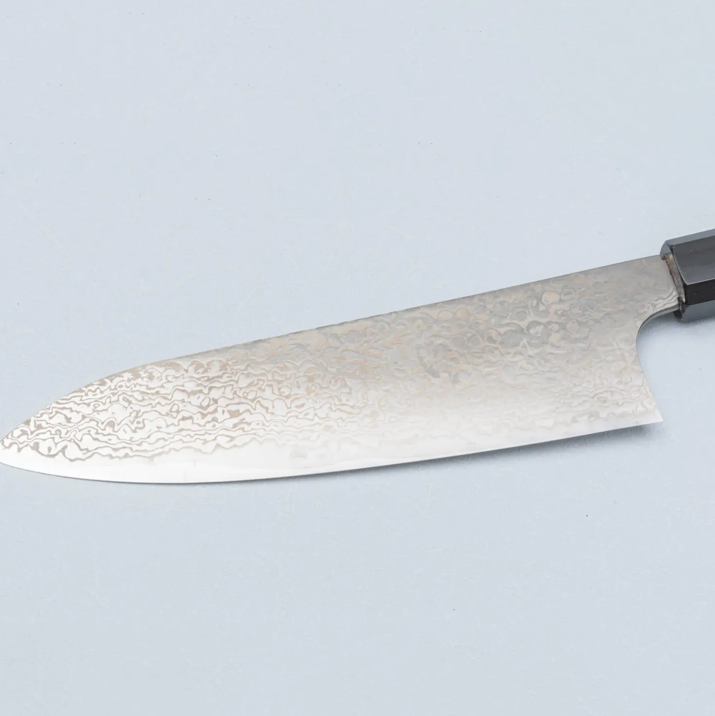 Hatsukokoro Ginga 34 Nickel Damast Santoku 18 cm